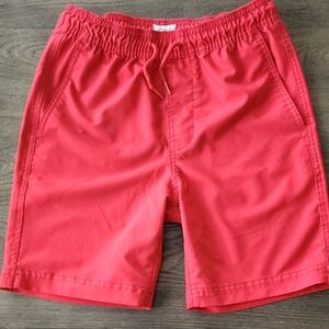 Boys Med Red Elastic Waist Dry Fit Shorts